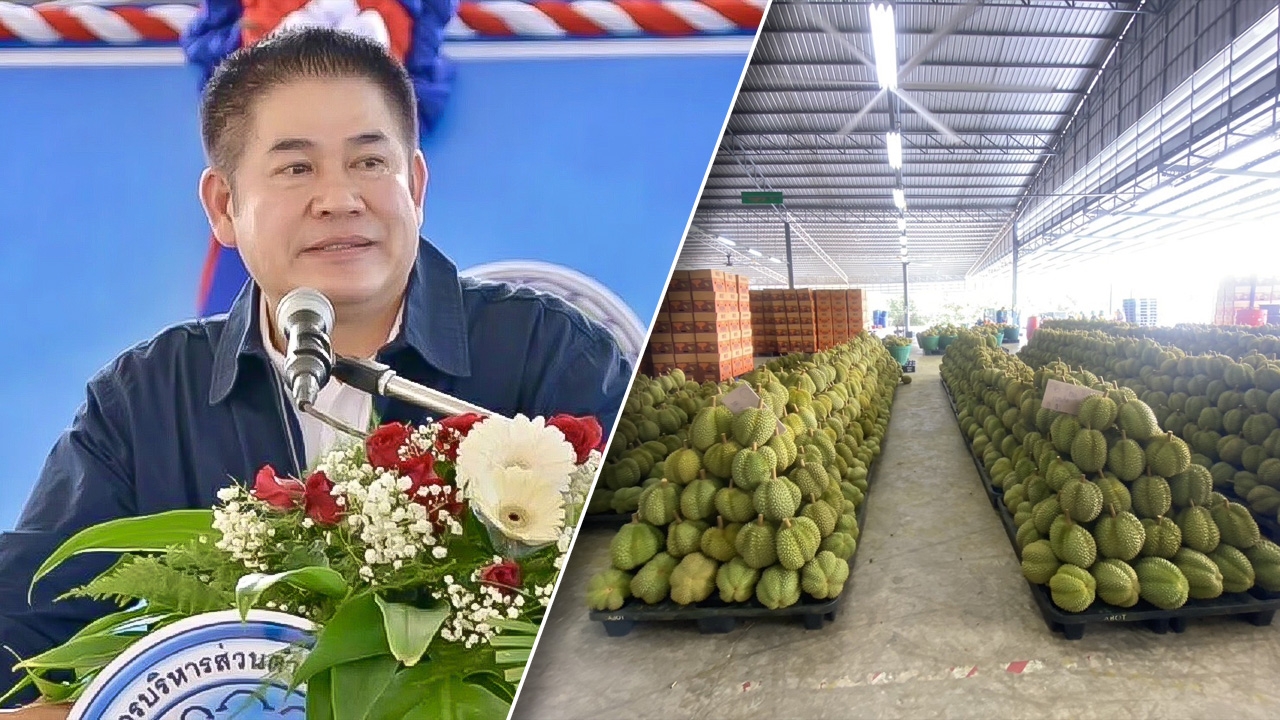 "ธรรมนัส" จ่อลงจันทบุรี ตรวจคุณภาพทุเรียนส่งออกเมืองจีน ให้มั่นใจในคุณภาพ 