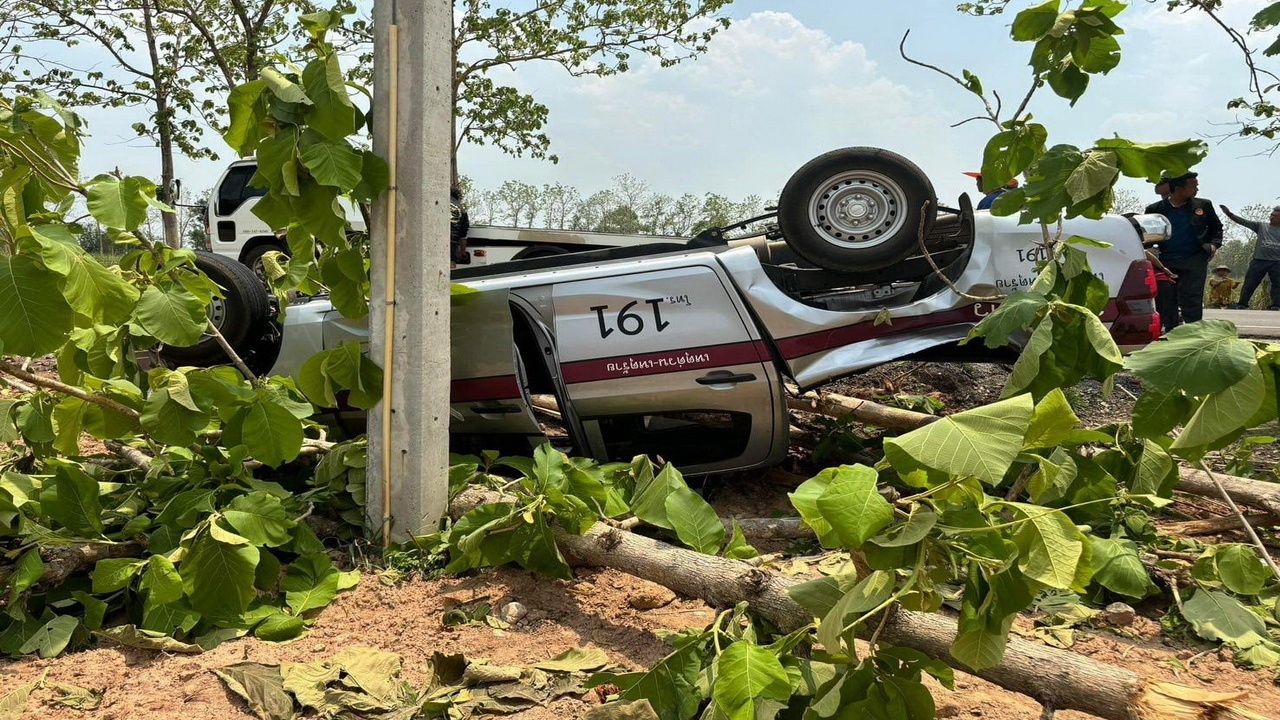 อาลัย "ร.ต.อ.เวหา ฉายสิงห์" ตำรวจ สภ.ผาขาว เสียชีวิตจากเหตุชายคลั่งแย่งพวงมาลัย