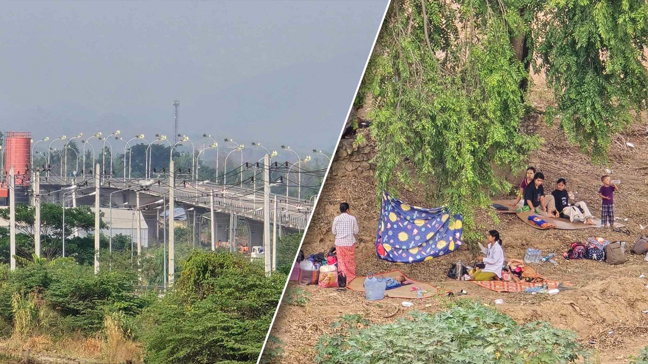 "แนวรบยังเดือด" พม่าโต้หนัก-ทิ้งบอมบ์ตลอดคืน ชาวบ้านเจ็บเพียบ-ทะลักไทย