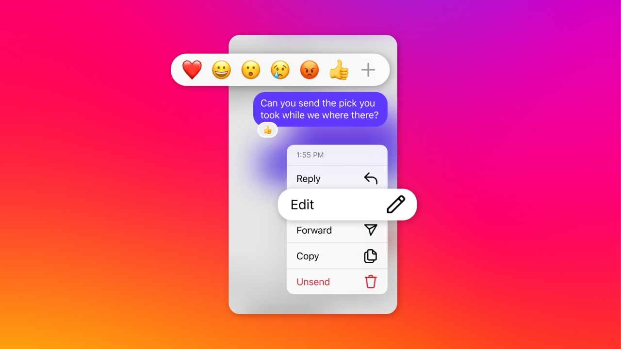 Instagram ปล่อยฟีเจอร์ใหม่แก้ไขข้อความใน 15 นาทีแรก ปักหมุดแชต