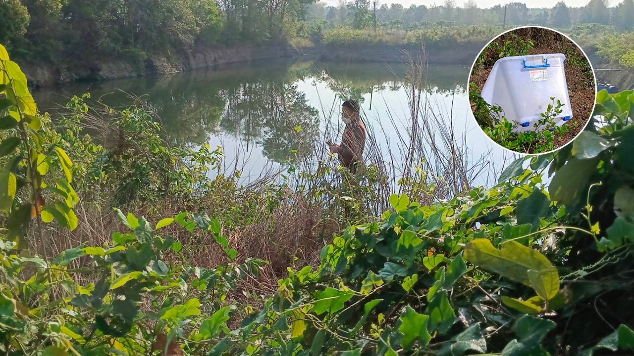 ฆ่าเปลือยสาว มัดมือไขว้หลัง กล่องครอบหัว โยนสระน้ำอำพรางศพ