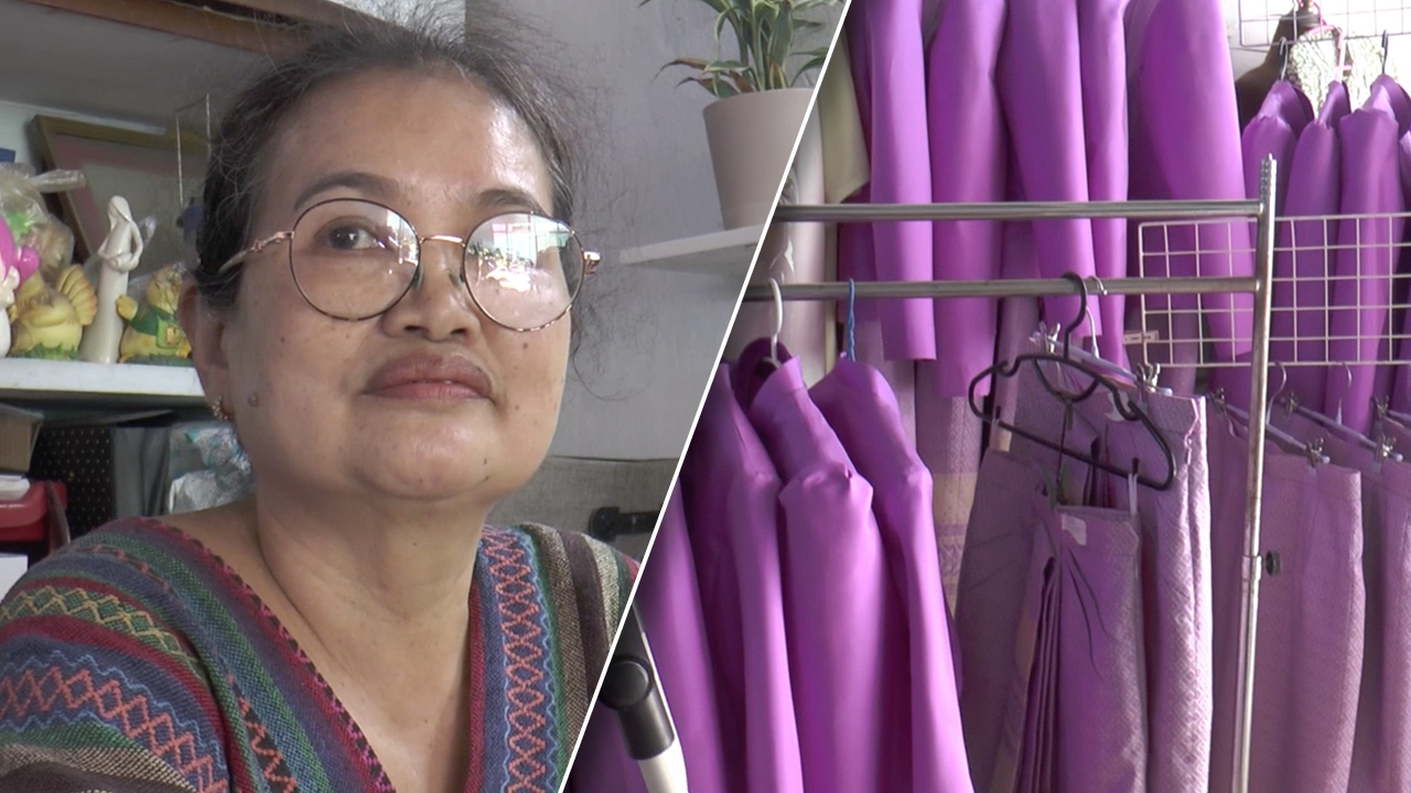 งานย่าโมปี 67 ช่วยธุรกิจร้านตัดเย็บเสื้อผ้า นางรำแห่สั่งตัดชุดรำบวงสรวงคึกคัก 