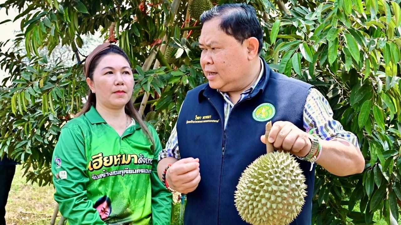 "ไชยา" ผลักดันจันทบุรีโมเดล ปั้นลำไย-ทุเรียนคุณภาพสู่ตลาด สร้างรายได้ให้เกษตรกร