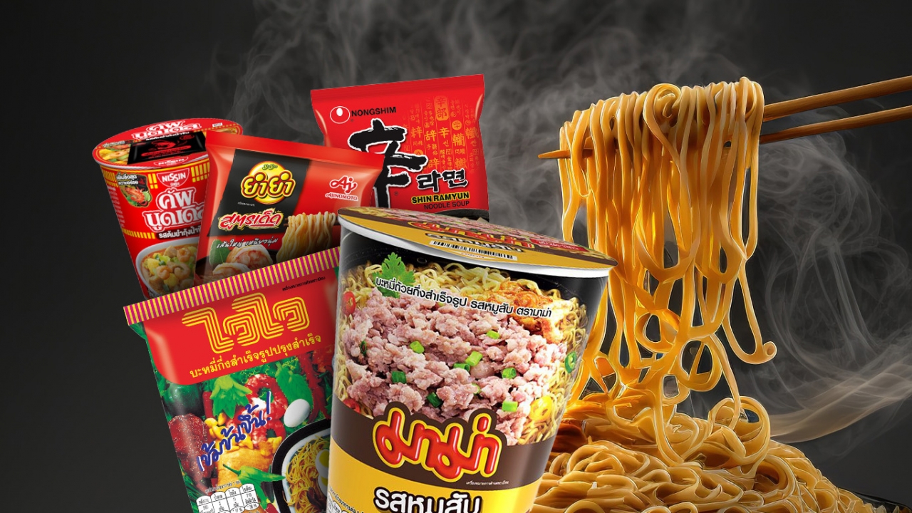 คนไทยกิน “บะหมี่กึ่งสำเร็จรูป” สูงอันดับ 3 ของโลก แบรนด์แข่งดุ จากสินค้าราคาถูก สู่ รสชาติพรีเมียม