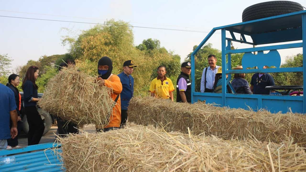 เกษตรกรพิษณุโลก ทำสัญญาซื้อขายฟางอัดก้อนรวม 18 ล้าน ชูความสำเร็จหยุดเผายั่งยืน