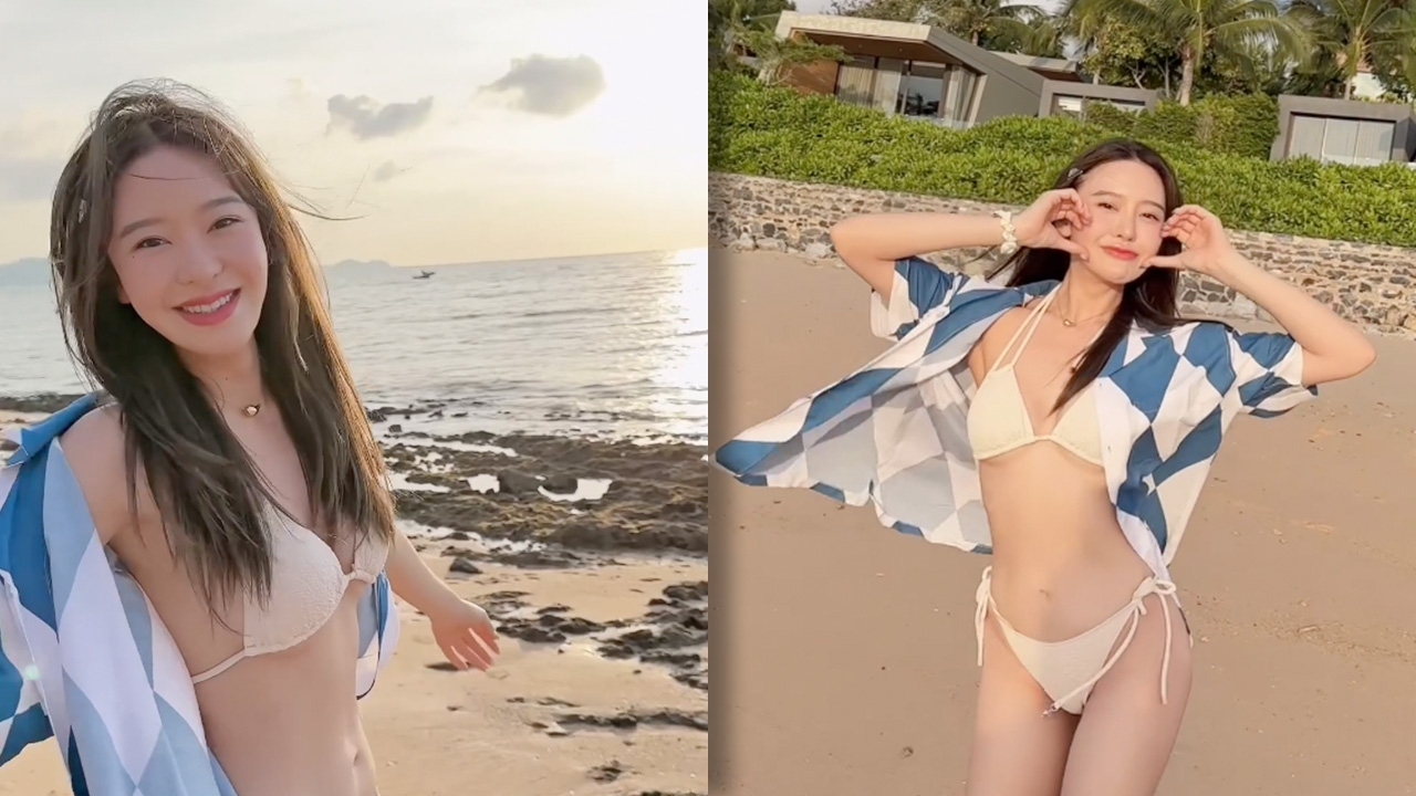 มายด์ ณภศศิ อวดความแซ่บนุ่งบิกินีสีขาว งานนี้คนโฟกัสตากล้อง (คลิป)