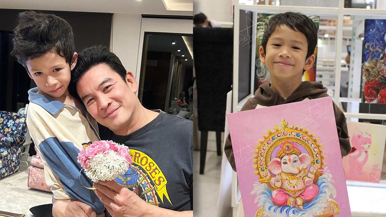 ชาคริต ตกใจเห็นรูปที่ น้องโพธิ์ วาดเอามาเป็นของขวัญให้พ่อ
