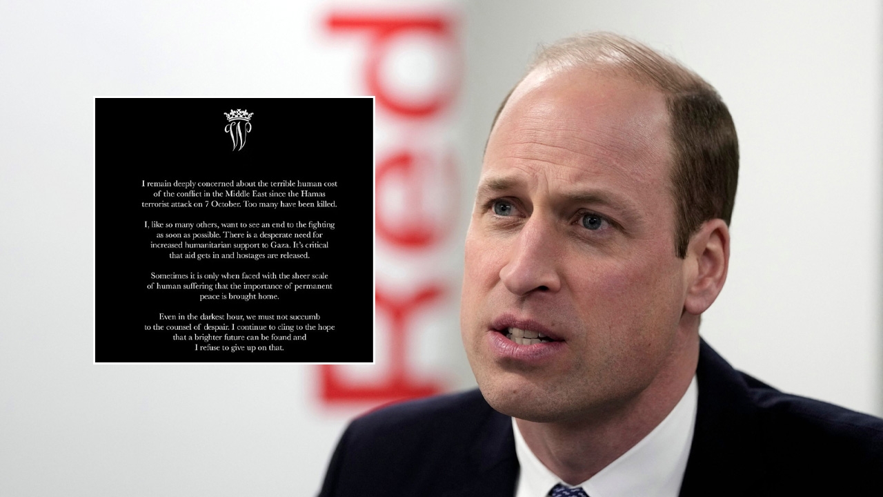 ชื่นชมท่วมท้น เจ้าชายวิลเลียมทรงเรียกร้อง หยุดยิงในฉนวนกาซาทันที