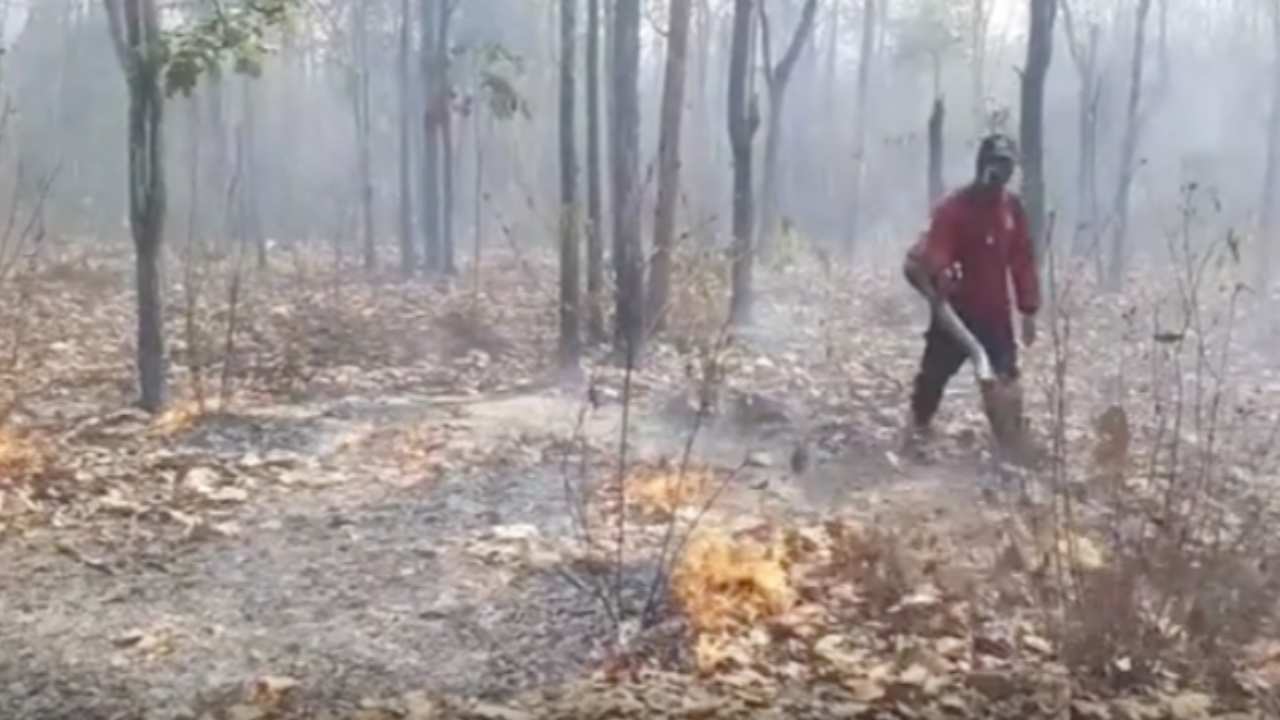 "ตาก" ระอุ ไฟป่าปะทุ ครอบคลุม 9 อำเภอ HOTSPOT สะสม 720 จุด