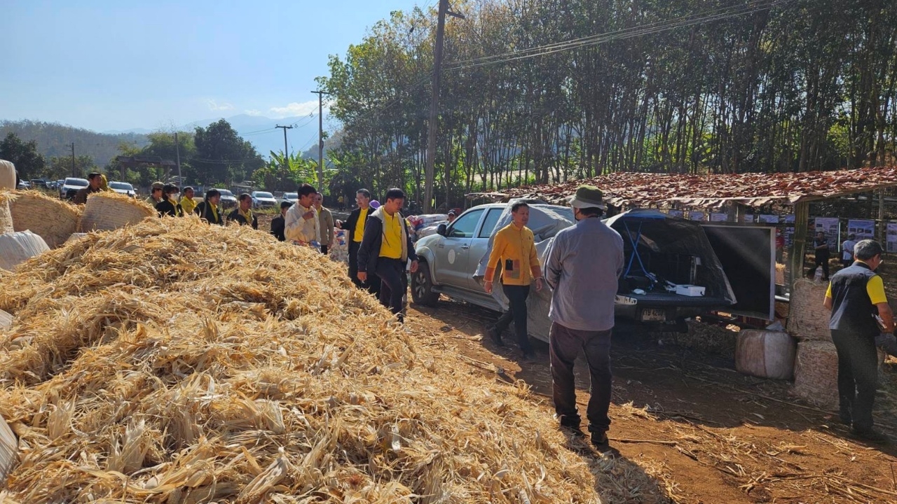 สวพส.ถ่ายทอดความรู้แก่เกษตรกรที่ อ.แม่แจ่ม มุ่งลดฝุ่น PM 2.5 เป็นมิตรสิ่งแวดล้อม