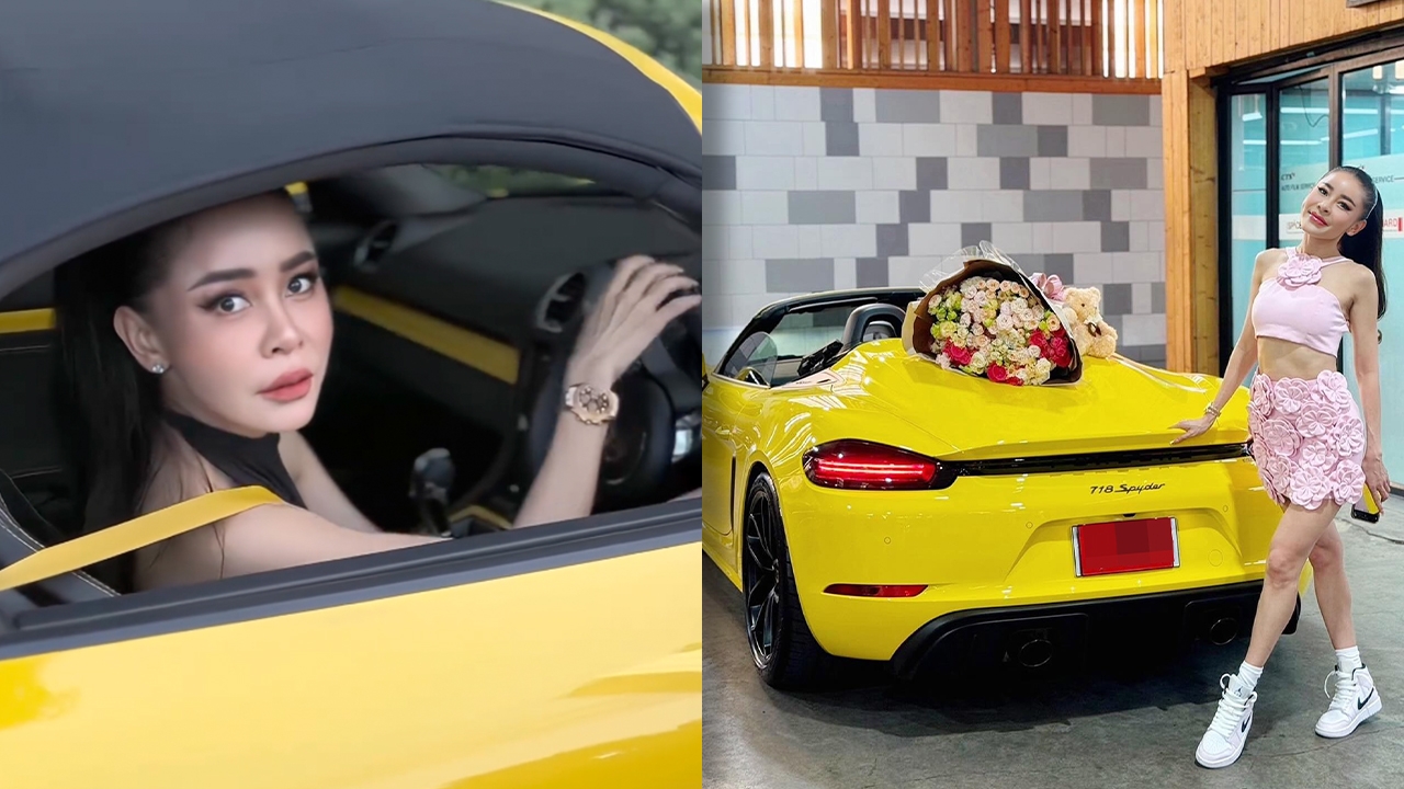 เป็กกี้ ศรีธัญญา โสดสวยรวยมาก ถอยรถหรูป้ายแดงด้วยเงินสดเกือบ 17 ล้าน (คลิป)