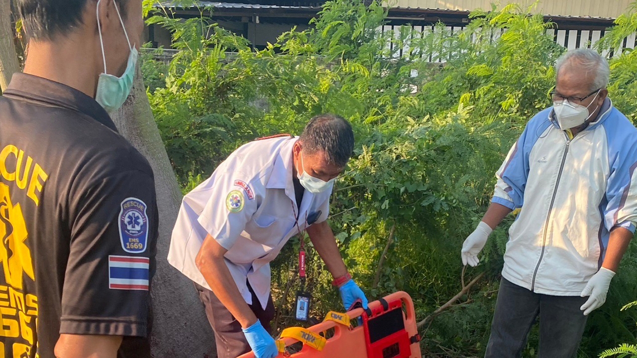 ผงะ ผู้เฒ่ารัสเซีย ถูกปาดคอ กรีดท่อนแขน ทิ้งป่าหญ้ารกร้าง ริมถนนพัทยา