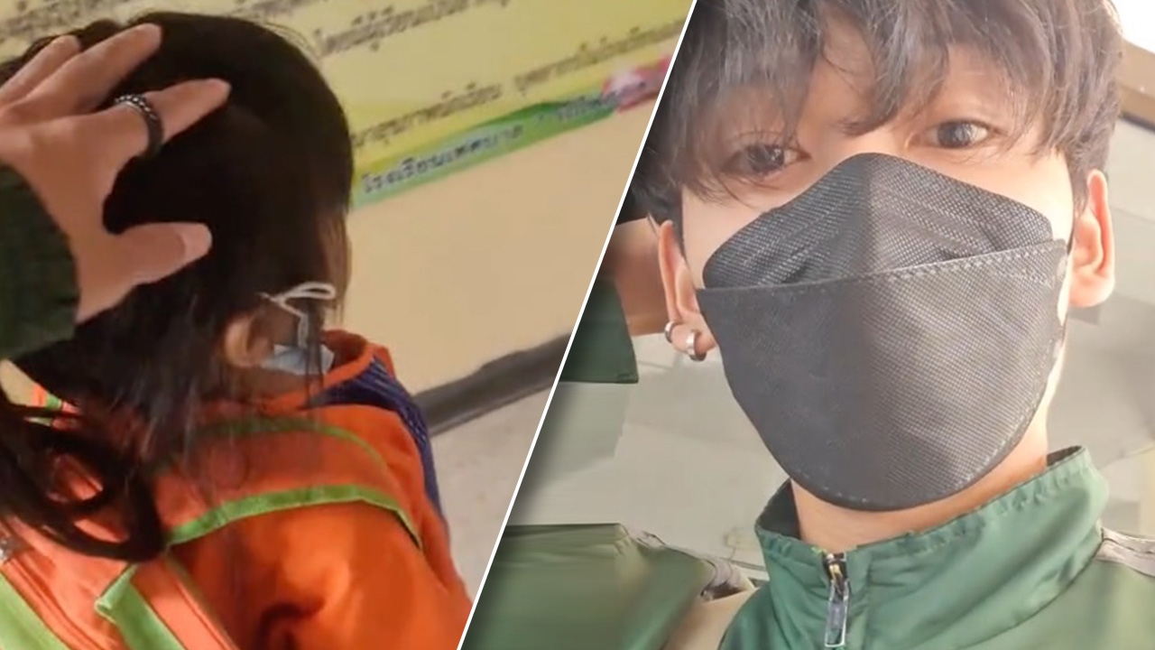 เป็นได้ทุกอย่าง "ไรเดอร์" รับบทคุณพ่อท่านหนึ่ง รับ-ส่งลูกค้าตัวจิ๋วไปโรงเรียน (คลิป)