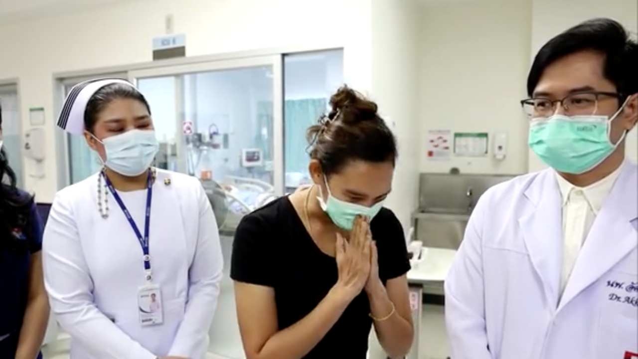 ปาฏิหาริย์มีจริง ทีมหมอช่วยหนุ่มกระจกรถตัดหลอดลมขาด เมียดีใจผ่าตัดสำเร็จ