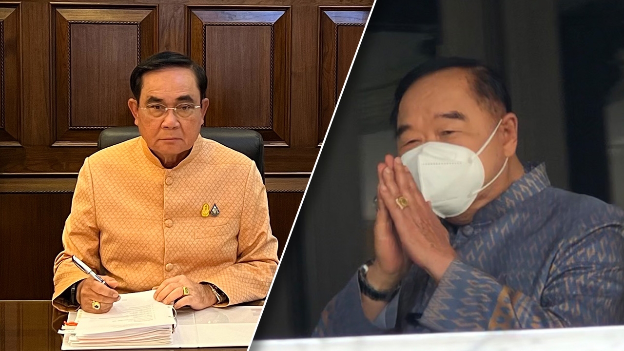 "บิ๊กป้อม" นั่งประชุม ครม.อารมณ์ดี-"บิ๊กตู่" ยังคอนเฟอเรนซ์จากกลาโหม