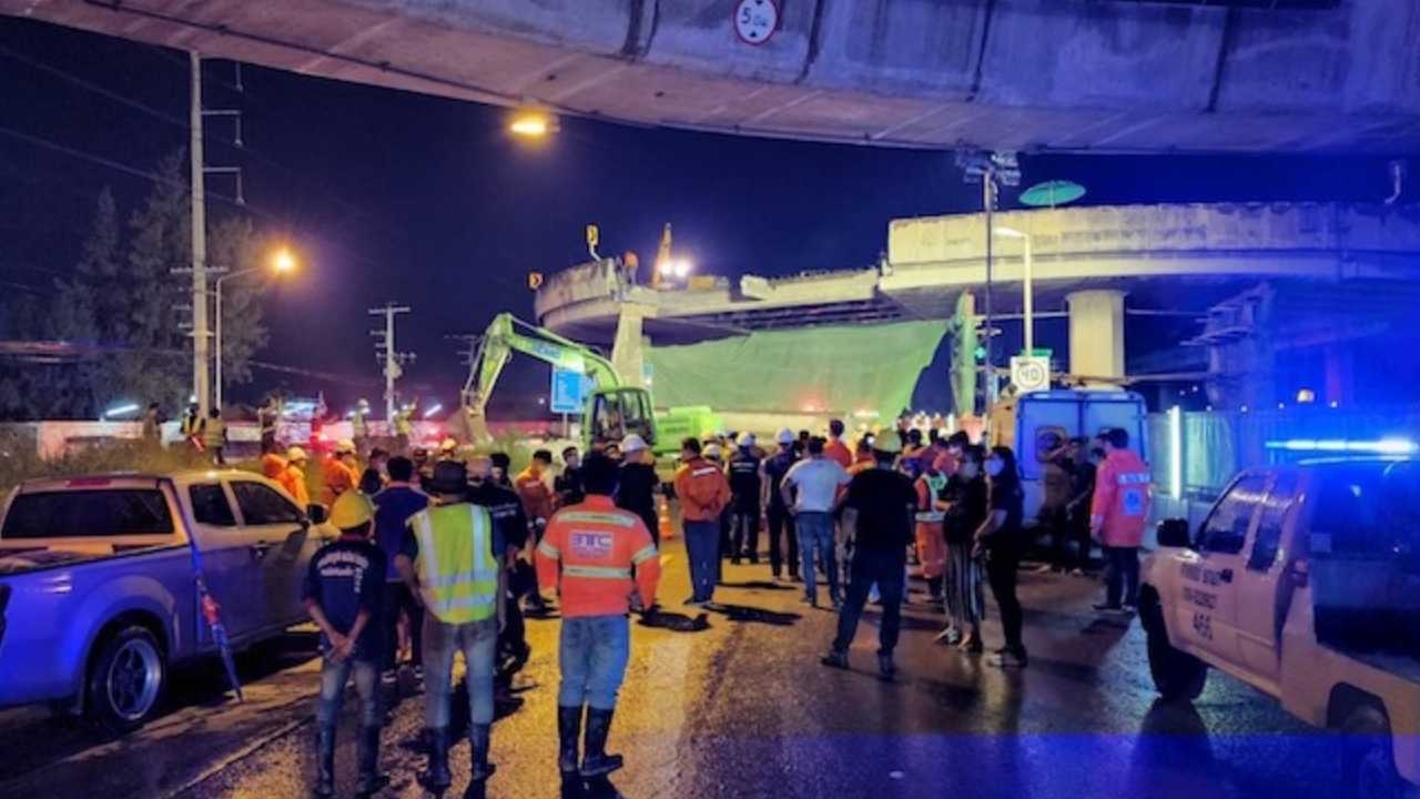 "กรมทางหลวง" รับผิดเหตุสะพานกลับรถพระราม 2 ถล่ม เผยมาตรการเยียวยาผู้เสียชีวิต