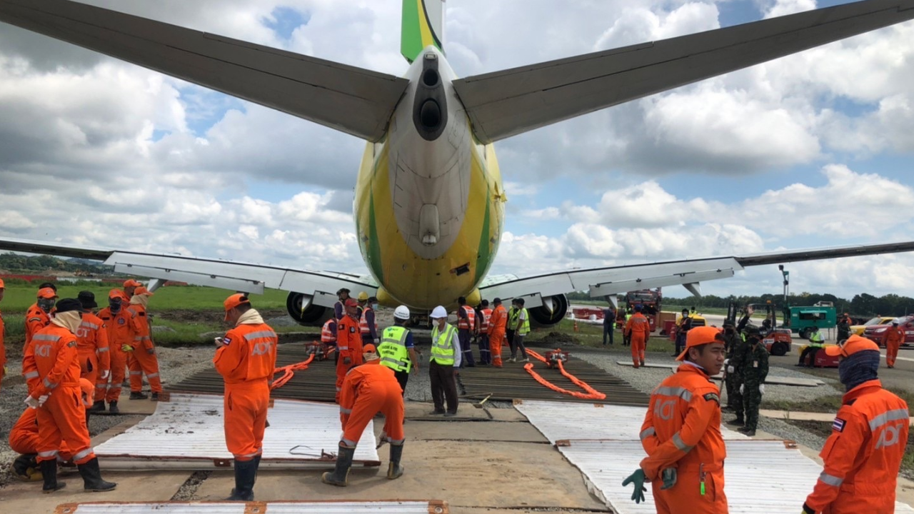 เร่งกู้เครื่องบินนกแอร์ มั่นใจถ้าเคลียร์จบ สนามบินเชียงรายเปิดใช้ได้