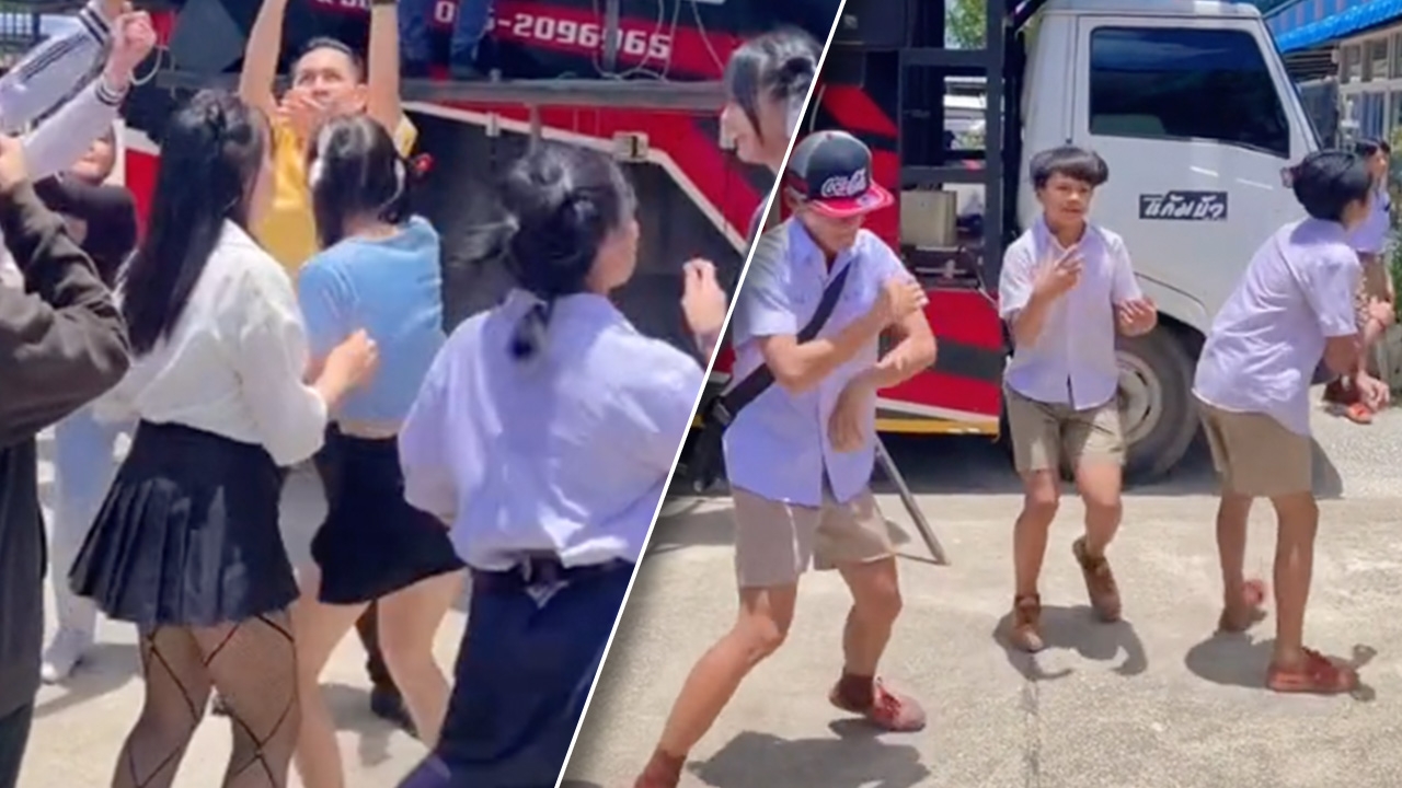 เปิดใจ ผอ.สายแดนซ์ จ้าง "รถแห่" มาให้นักเรียนเต้นคลายเครียด พร้อมออกสเตปสุดมัน