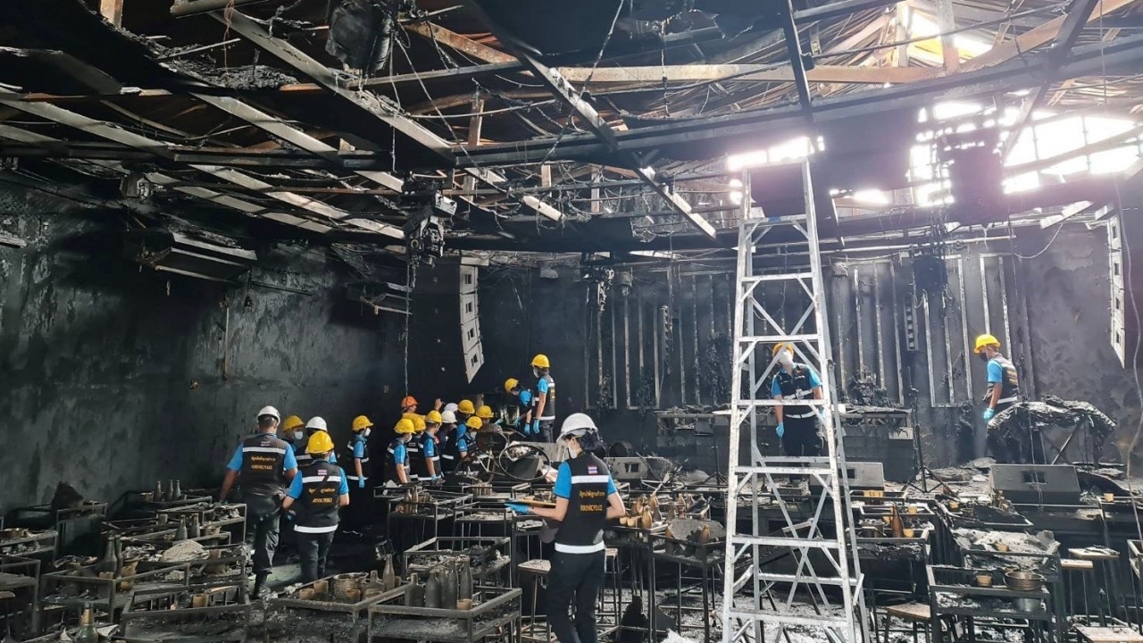 พิสูจน์หลักฐานตรวจหาสาเหตุไฟไหม้ผับเมาน์เท่น บี ครั้งที่ 2 หาสาเหตุแน่ชัด