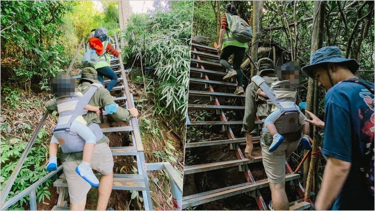 หยุดยาวเที่ยวบึงกาฬ พบนทท.แบกเด็กน้อยขึ้นเขาชมถ้ำนาคา อารมณ์ดีตลอดทาง