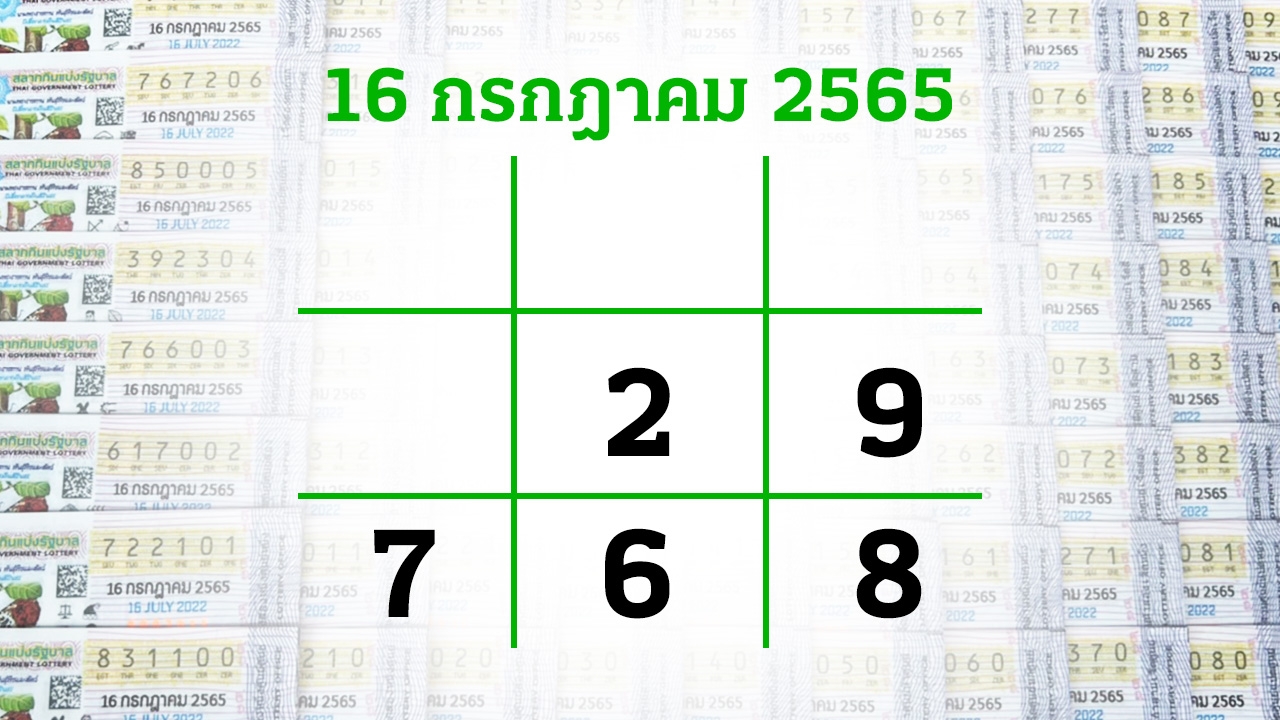 โค้งสุดท้ายหวย "เลขเด็ดงวดนี้" 16/7/65 ลุ้นโชคได้ที่ไทยรัฐทีวี-ไทยรัฐออนไลน์