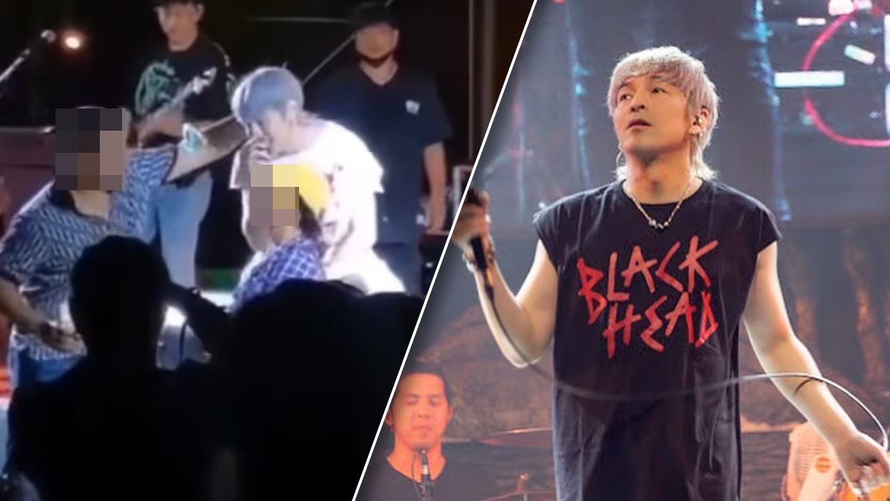 ปู แบล็คเฮด ร้องเพลงอยู่ดีๆ เจอกระชากคอเสื้อจนเกือบตกเวที แต่ยังขำได้