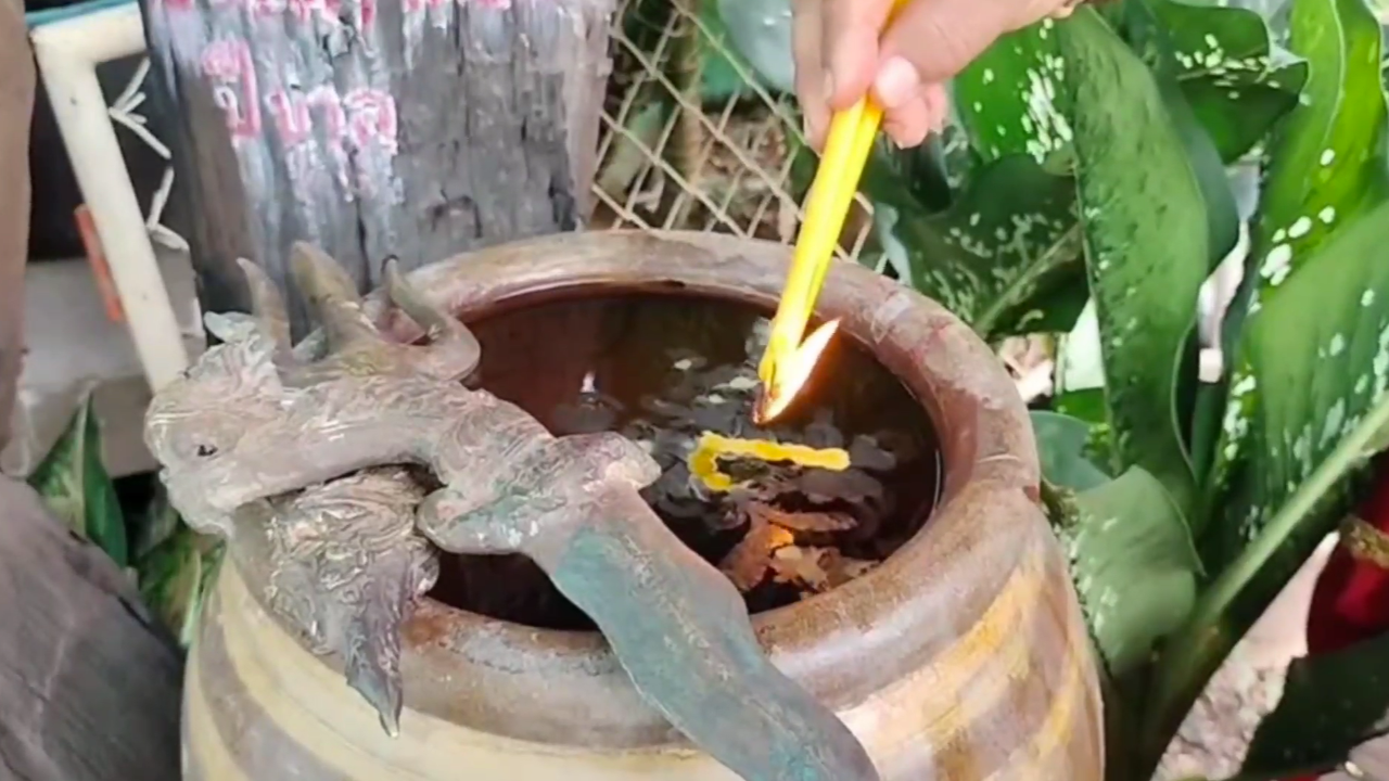 หมอไสยศาสตร์ ทำพิธีขอเลขเด็ด "ต้นตะเคียนเฮี้ยน" ให้โชคมาแล้ว 2 งวด