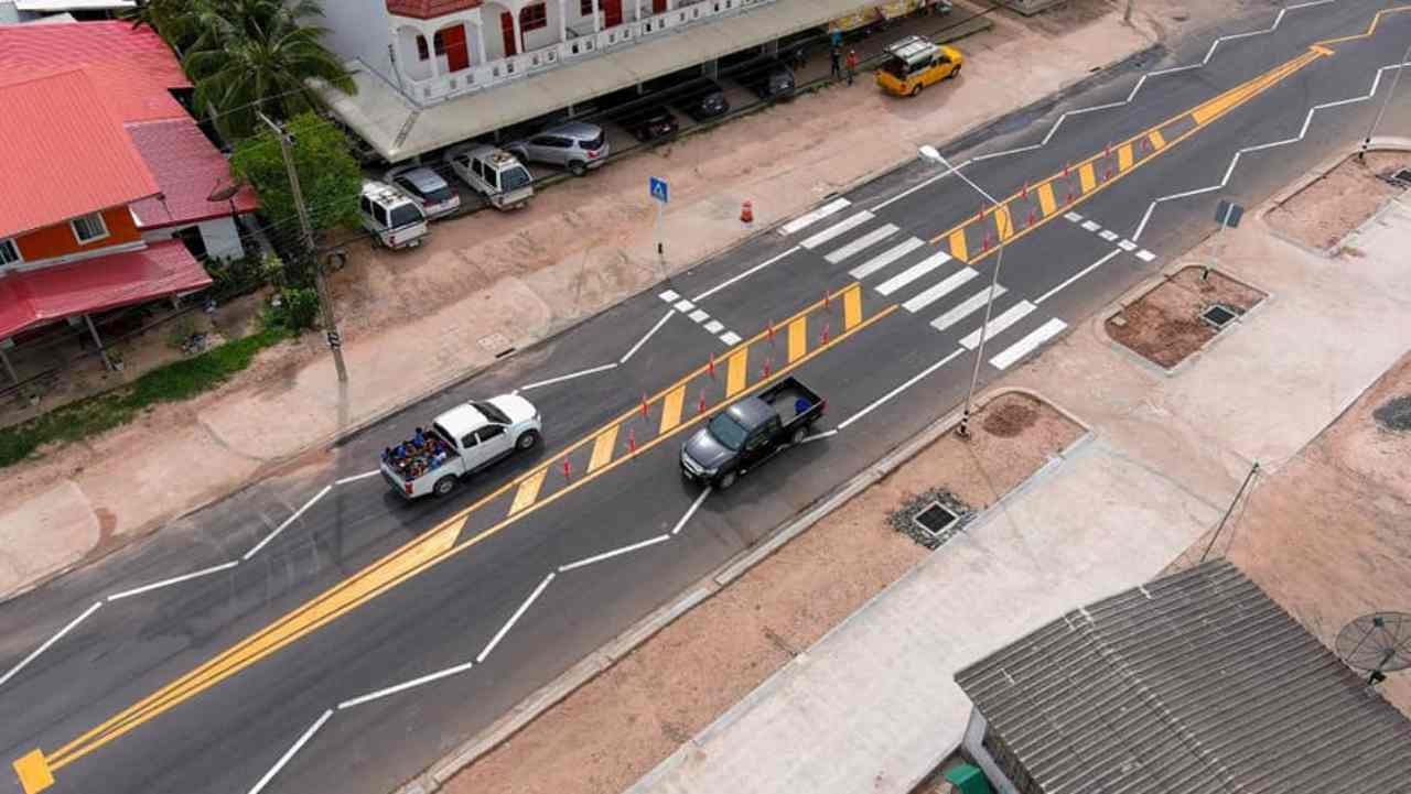 กรมทางหลวงแจง ดราม่าเส้นซิกแซก แนวทางมาจากสากล ช่วยลดความเร็วก่อนถึงทางคนข้าม