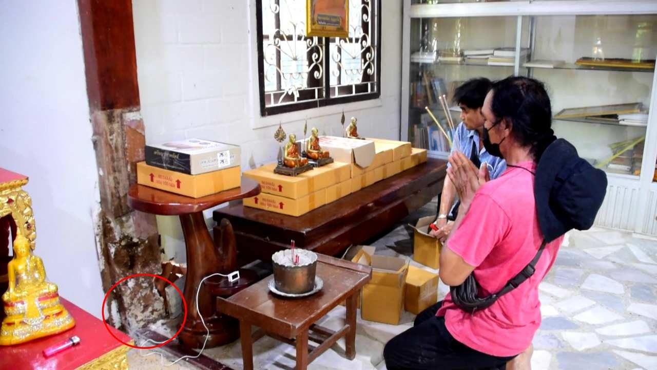 วอนผู้รู้ไขปริศนา ฮอตสปอตกลางกุฏิเจ้าอาวาส วัดซับสมอทอด เกรงอาจทำไฟไหม้