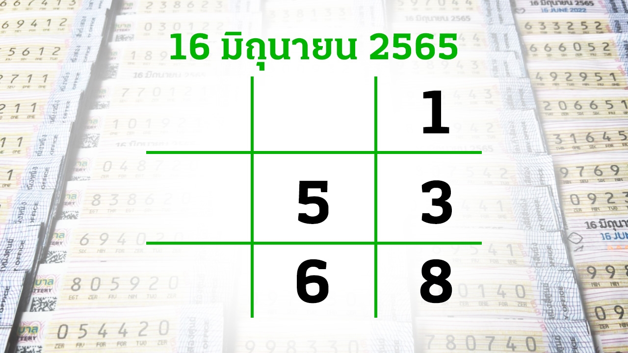 โค้งสุดท้ายหวย "เลขเด็ดงวดนี้" 16/6/65 ลุ้นโชคได้ที่ไทยรัฐทีวี-ไทยรัฐออนไลน์
