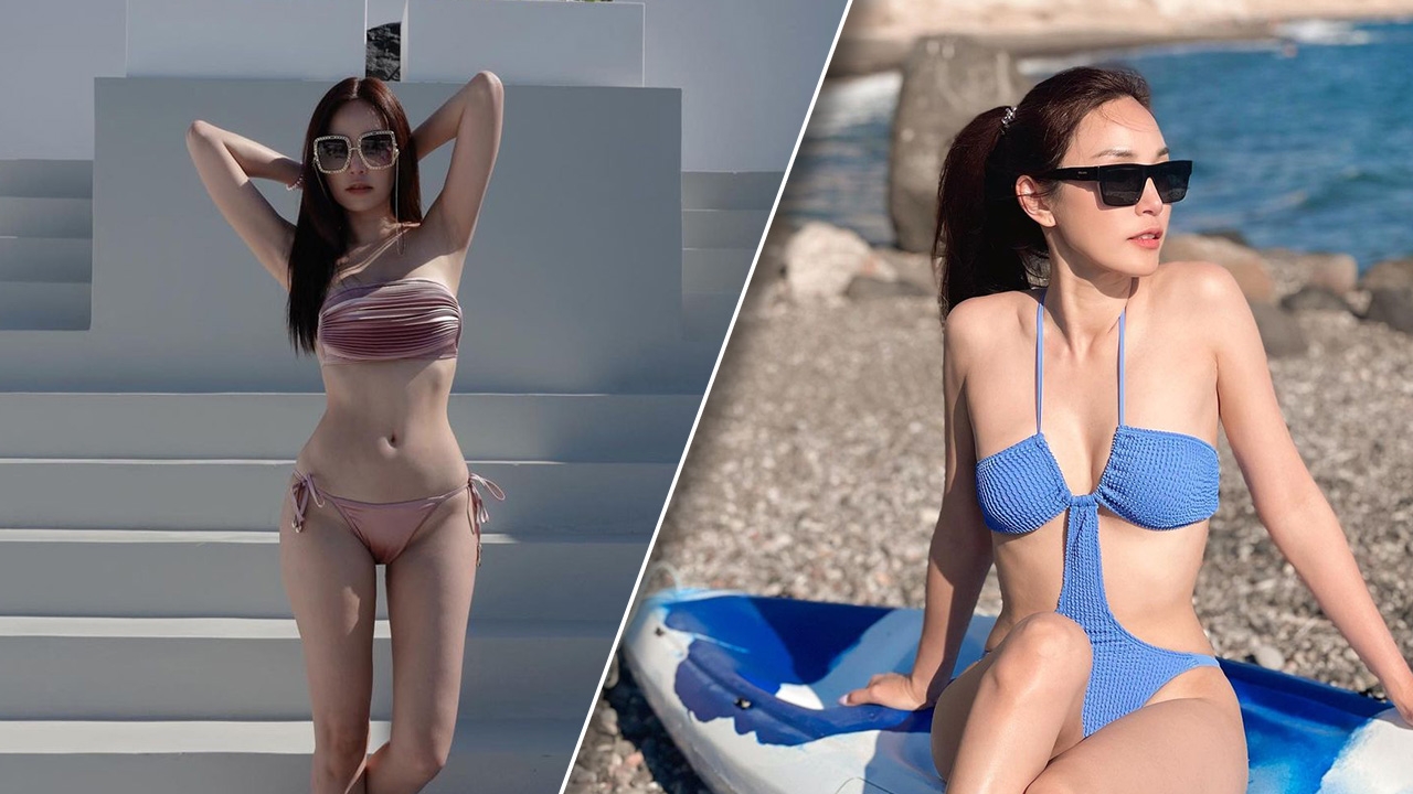 เมย์ พิชญ์นาฏ นุ่งบิกินีอวดหุ่นเซ็กซี่อีกแล้ว ทริปซานโตรินีแซ่บไฟลุก