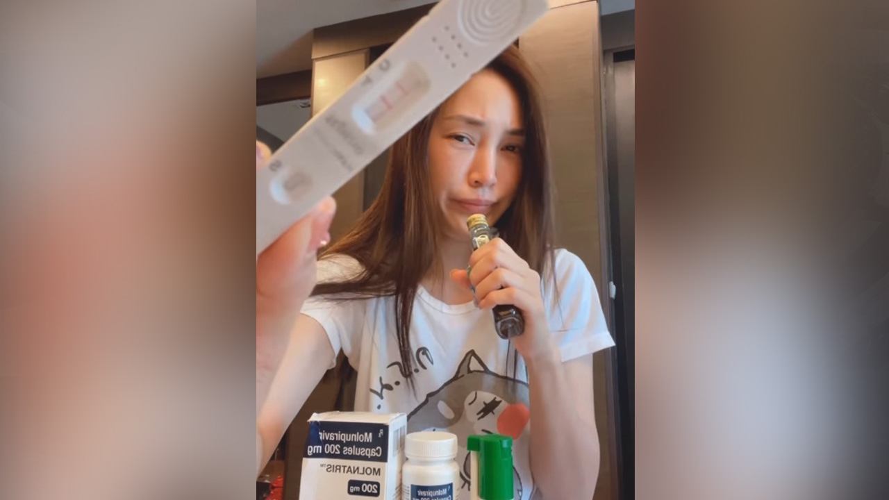 เมย์ พิชญ์นาฏ ติดโควิด อัดคลิปลิปซิงก์เสียงไอ โชว์ผล ATK 2 ขีด (คลิป)