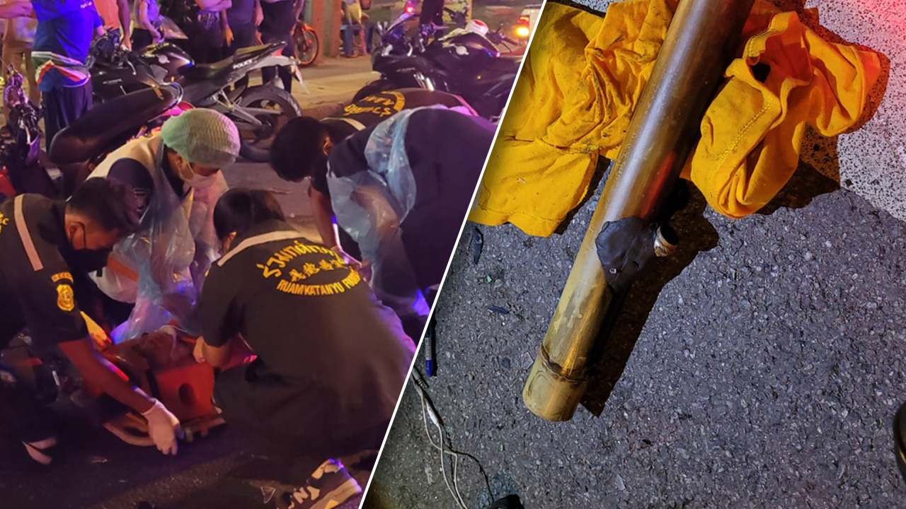 หนุ่มพกบ้องกัญชาแหกด่าน ย้อนศรหนีตร. ชนสาวแม็คโคร ตาย 1 ตัวเองสาหัส 