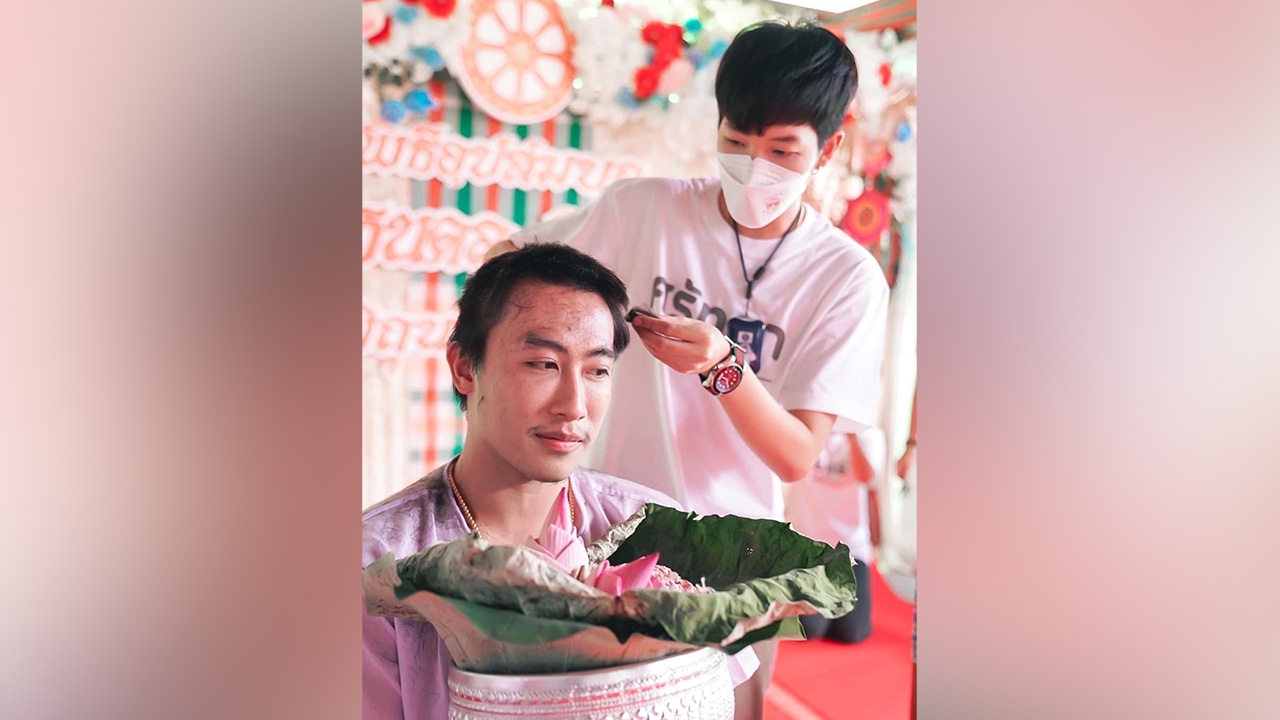 ป๊ายปาย ร่วมปลงผมให้ นุ๊ก ธนดล ขออโหสิกรรมที่เคยล่วงเกินต่อกัน 