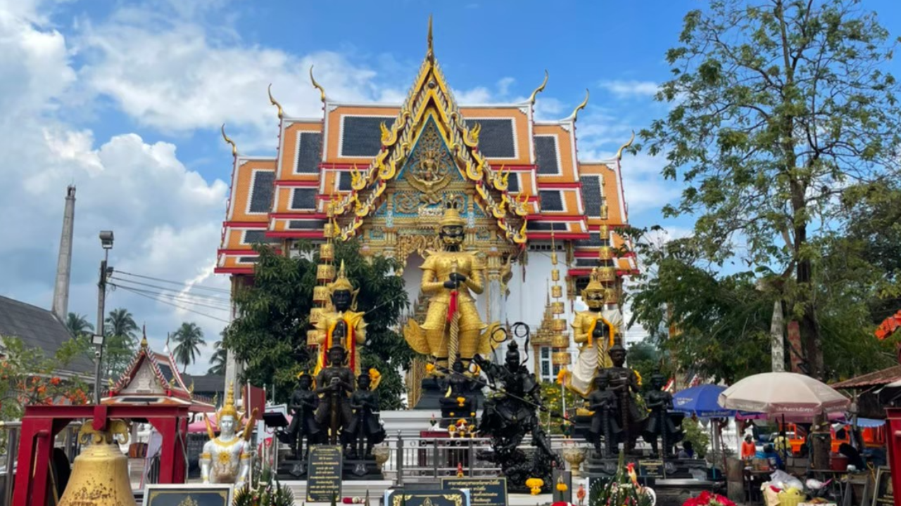 วัดจุฬามณี เปิดให้สักการะ "ท้าวเวสสุวรรณ" เต็มรูปแบบทั้งทางบก-ทางน้ำ