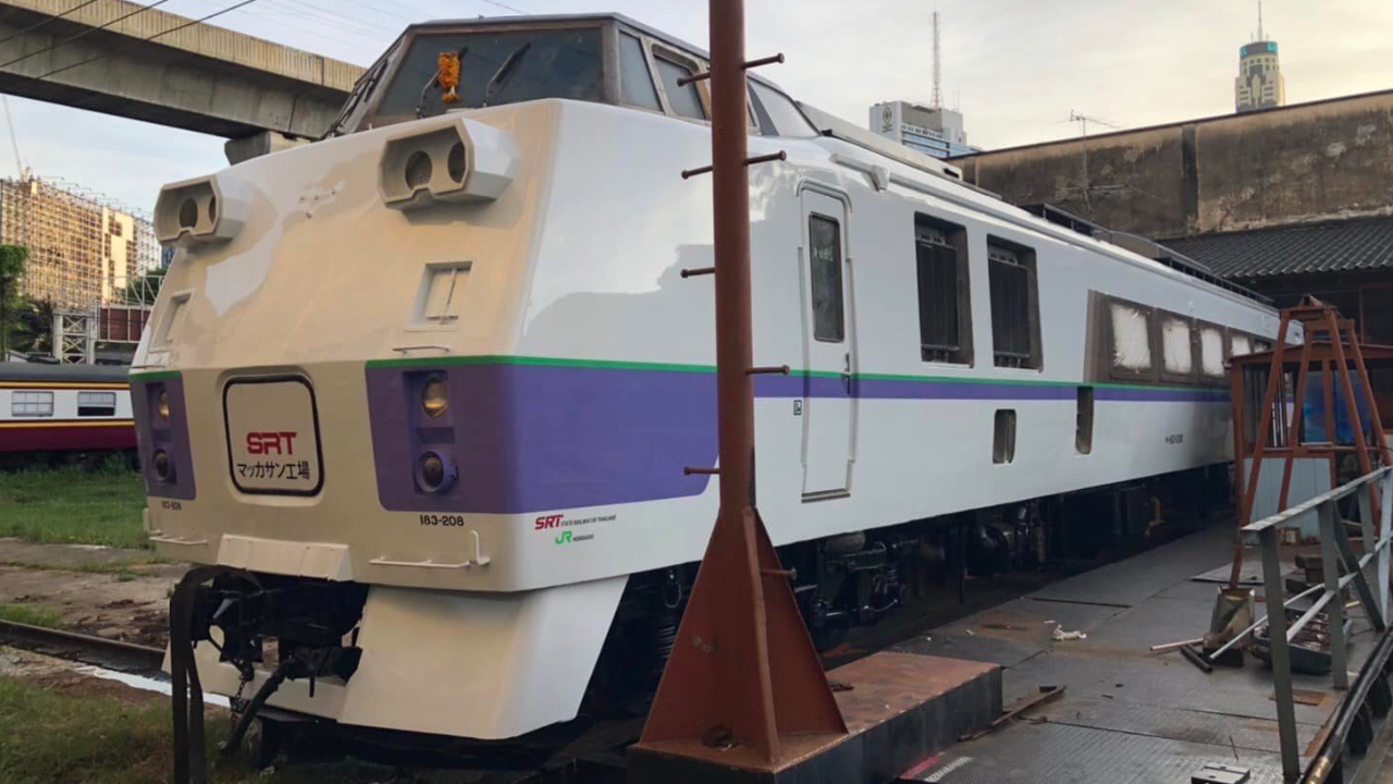 เปิดภาพรถไฟมือสองจากญี่ปุ่น Kiha 183 ทาสีใหม่ แต่ยังคงความสวยดั้งเดิม