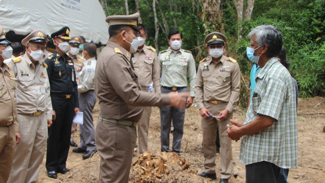 องคมนตรี ติดตามโครงการพระราชดำริ "อ่างเก็บน้ำบ้านเขาพลู" จ.ตรัง