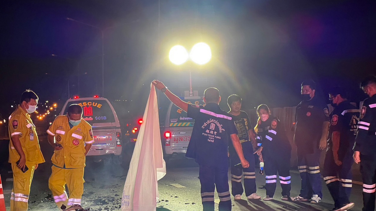 "เอ๋ เชิญยิ้ม" เศร้า ลูกชายขี่บิ๊กไบค์เสยท้ายรถพ่วง ไฟลุกท่วมดับสยอง