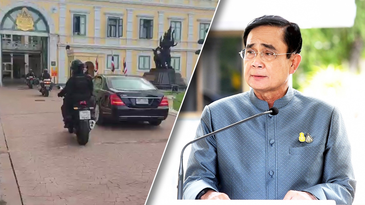 “ประยุทธ์” เข้ากลาโหมแล้ว ลุ้นศาลฯ อ่านคำวินิจฉัย สื่อเกาะติดทำข่าวแน่น
