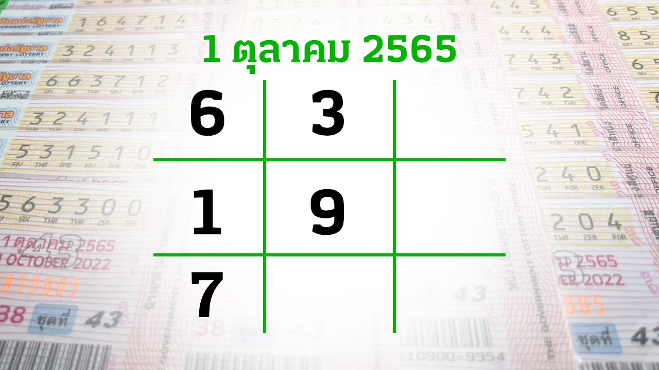 โค้งสุดท้ายหวย "เลขเด็ดงวดนี้" 1/10/65 ลุ้นโชคได้ที่ไทยรัฐทีวี-ไทยรัฐออนไลน์