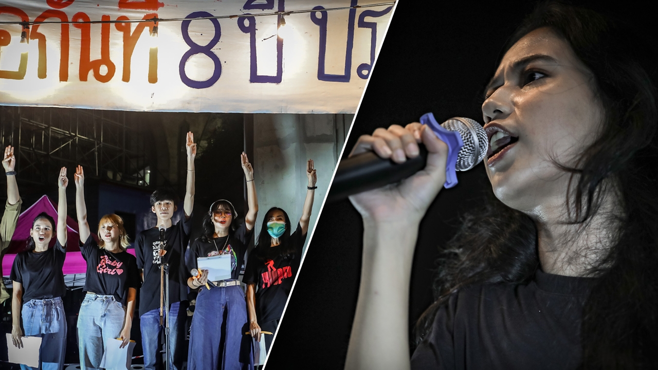 "มายด์" เดือด ซัด "ประยุทธ์" ไร้ชอบธรรมเป็นนายกฯ จุดเทียน ก่อนยุติชุมนุม  