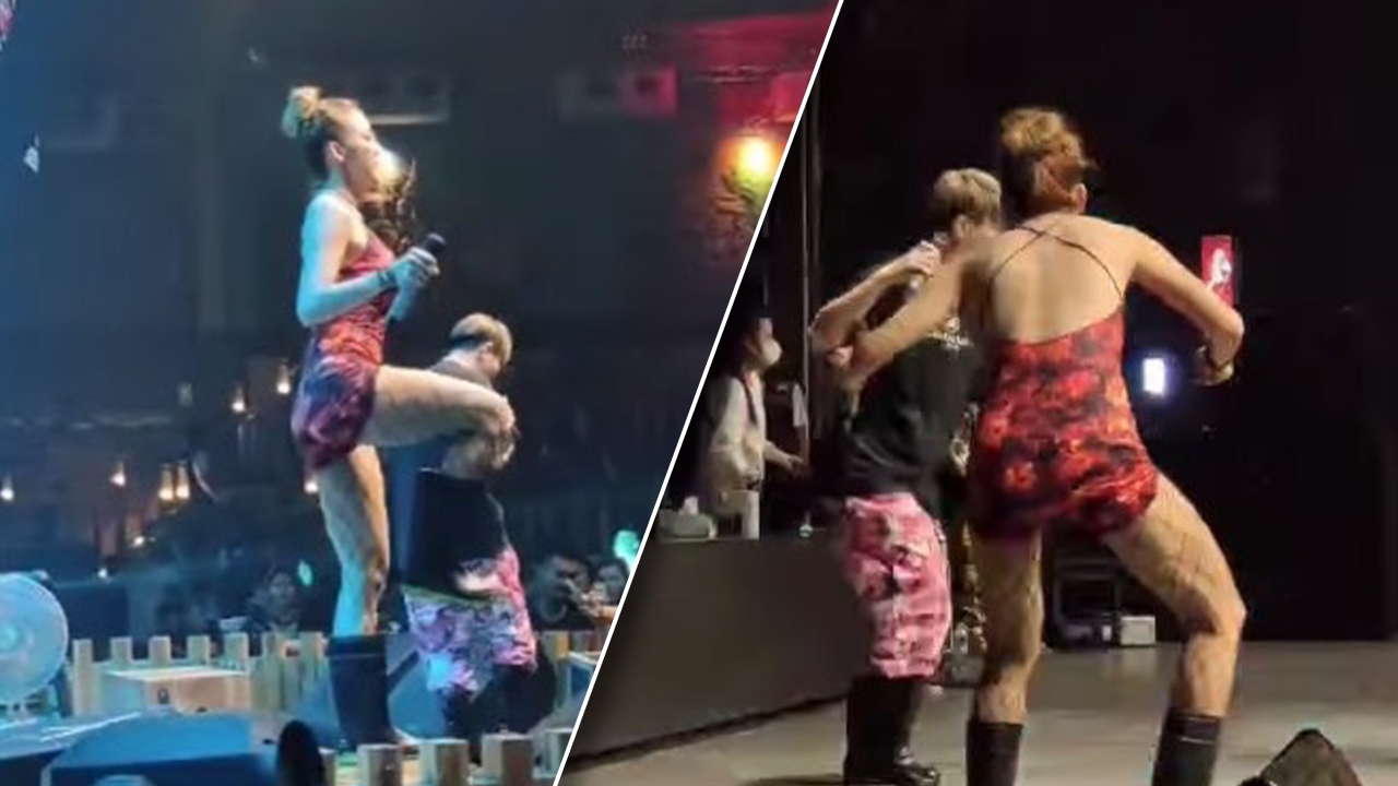 คอมเมนต์สนั่น จ๊ะ นงผณี โชว์ท่าเต้นบนเวที ยกขาเท่านั้น ไม่ทำให้ผิดหวัง (คลิป)