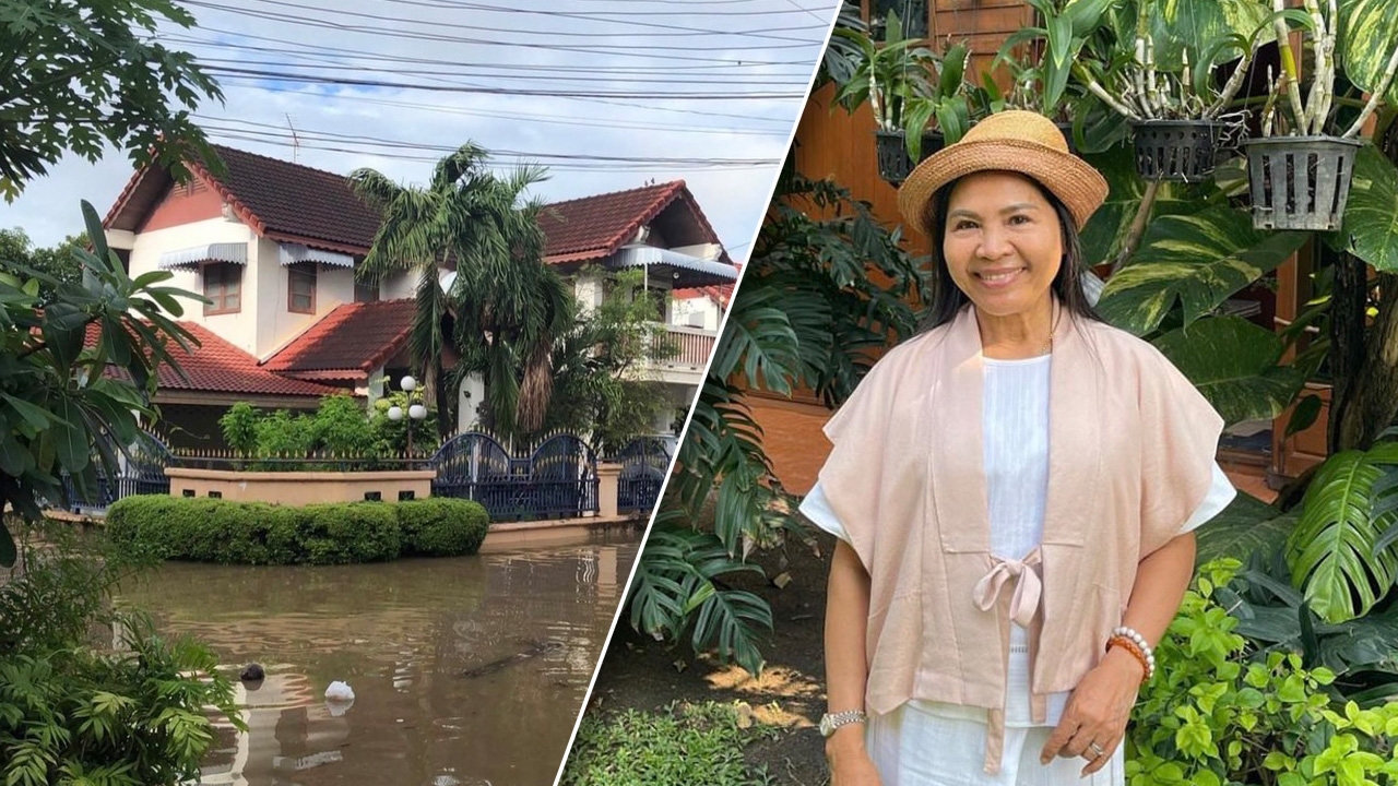 แม่แก้ว แม่ณเดชน์ เผยภาพน้ำท่วมบ้านที่ขอนแก่น หลังฝนตกหนัก