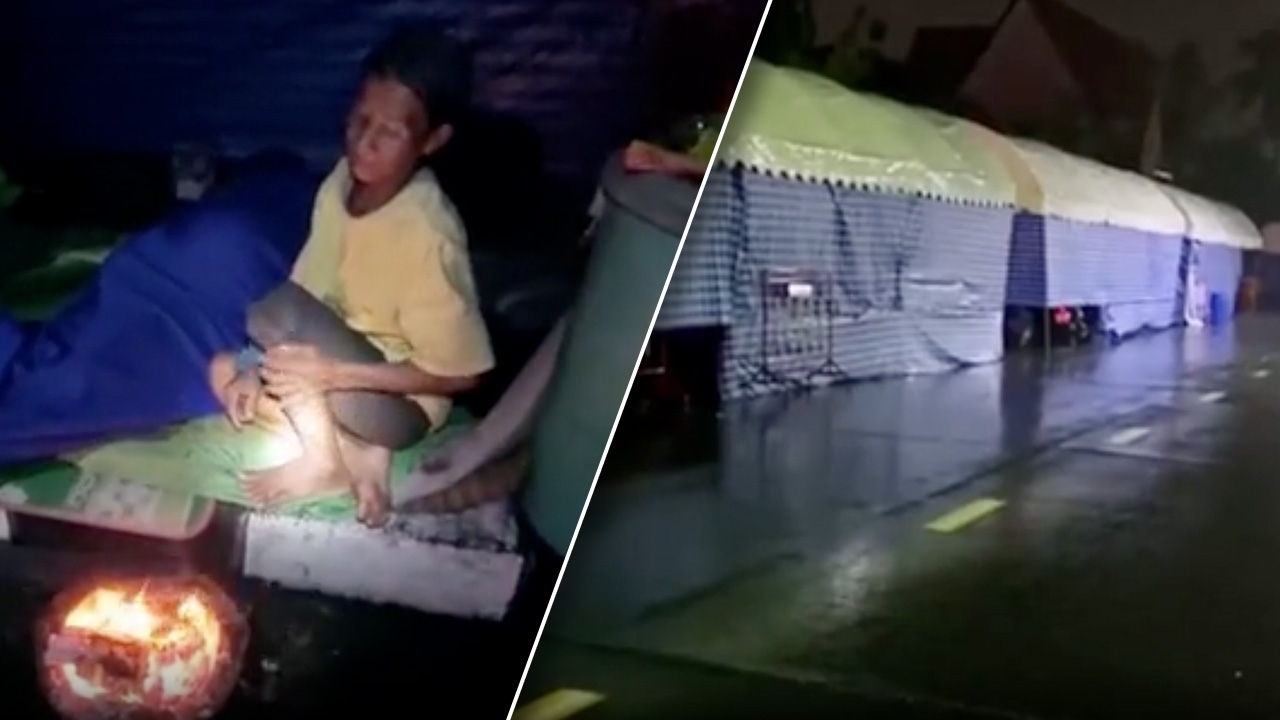 อุบลฯ อ่วม พายุโนรูเล่นงาน ฝนตกหนักทั้งวันทั้งคืน ชาวบ้านหนีน้ำท่วม-นอนริมถนน