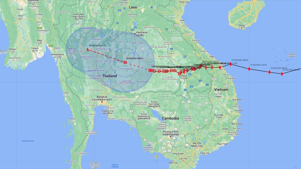 อัปเดต "พายุโนรู" 29 ก.ย. ศูนย์กลางอยู่ยโสธร ส่วน กทม. ฝนตกตลอดทั้งวัน