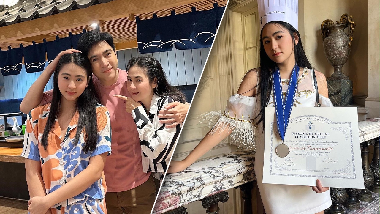 แซม ยุรนันท์ ต้อนรับลูกสาวกลับบ้าน หลังบินเรียนทำอาหารที่ฝรั่งเศสเกือบปี
