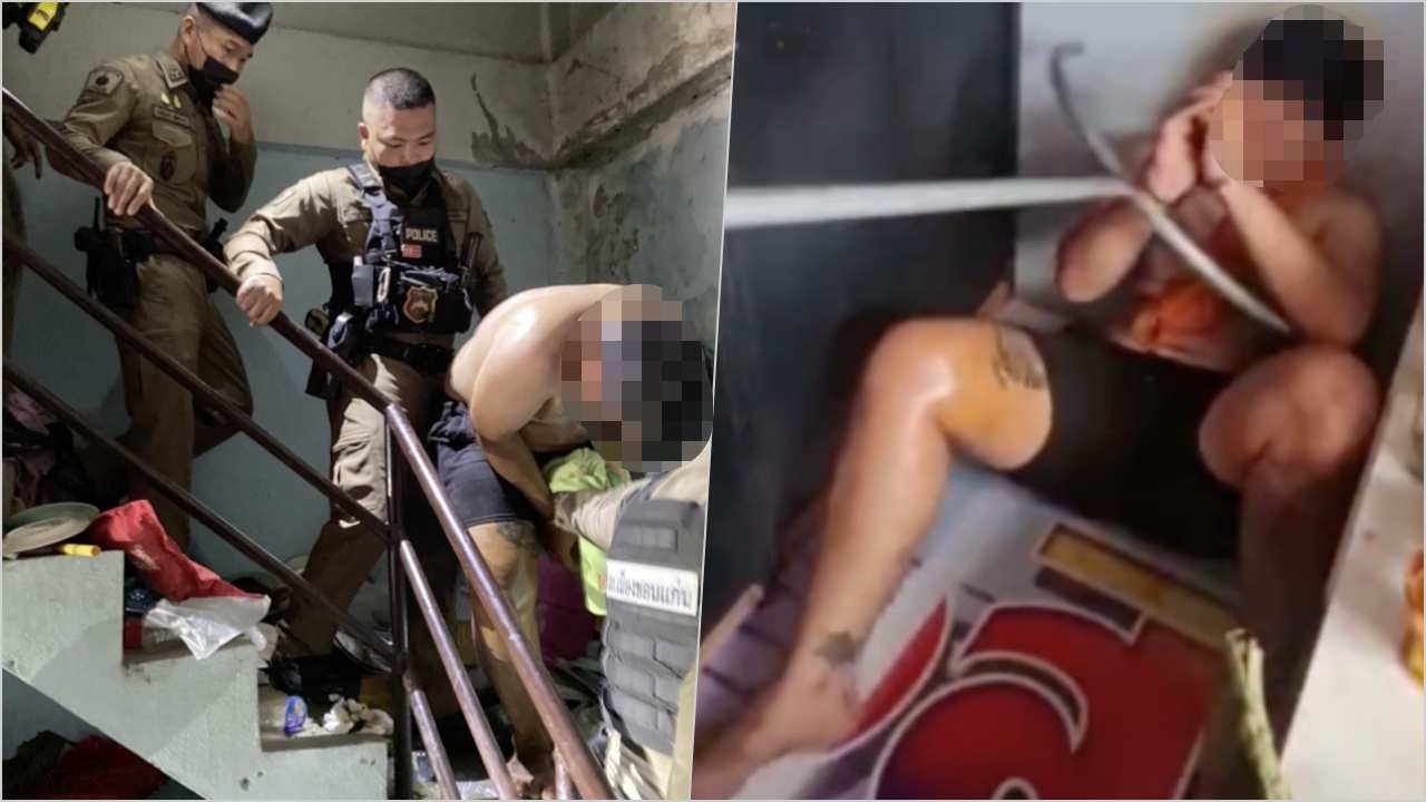 ได้เวลาไม้ง่ามออกโรง ตร.ขอนแก่นสยบหนุ่มคลั่ง คุมตัวส่ง รพ.จิตเวชขอนแก่นฯ