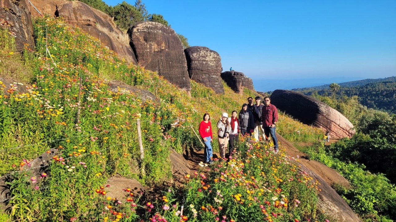 อช.ภูหินร่องกล้า คึกคักไปด้วยนักท่องเที่ยว ขึ้นเขารับลมหนาวส่งท้ายปี 65