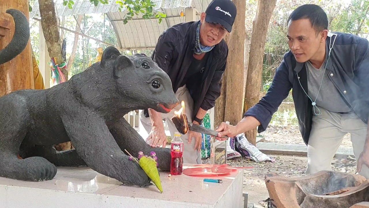 แห่ขอเลขเด็ด "แมงสี่หูห้าตา" หวังเสี่ยงโชคใหญ่ท้ายปี งวด 30/12/65