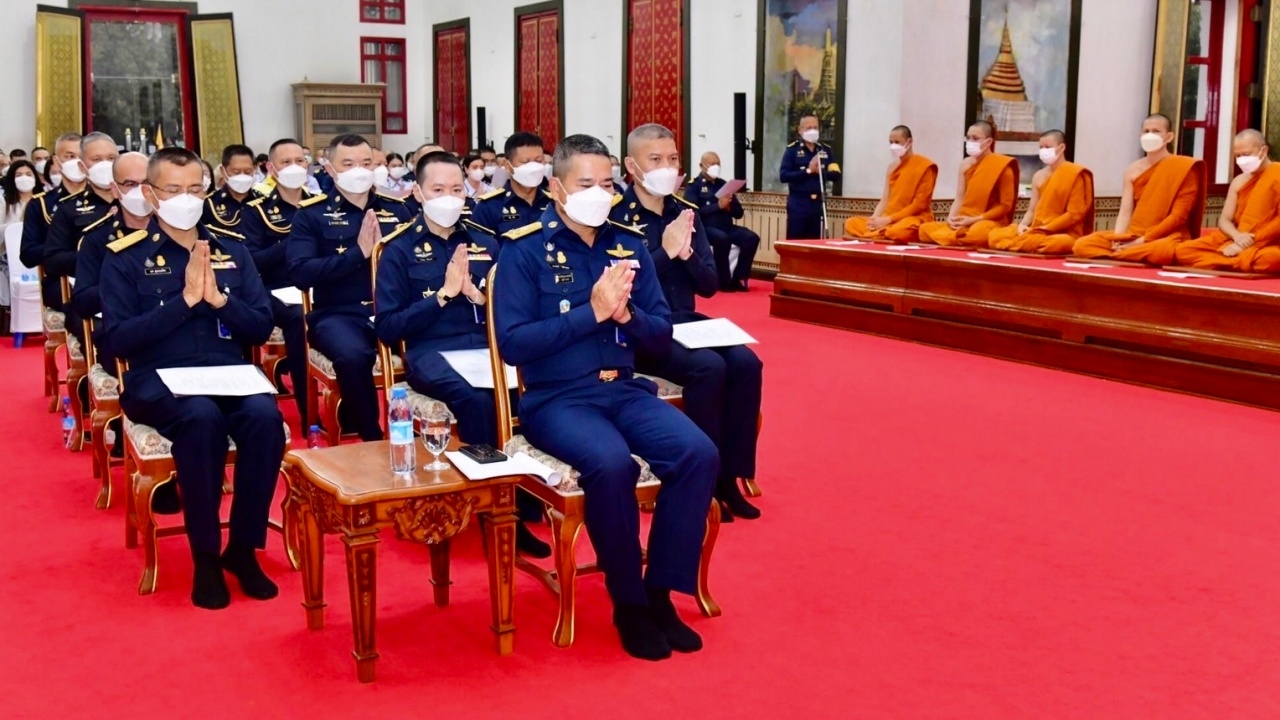 รองผบ.ทอ. นำกำลังพลเจริญพุทธมนต์ สวดมนต์ อธิษฐานจิตถวายพระพร "องค์ภา"